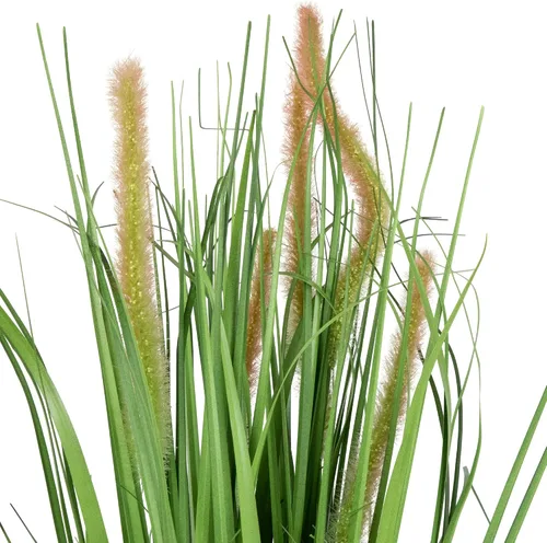 Vista 4 de Northlight Potted Artificial Onion Grass Plant, 24", Green