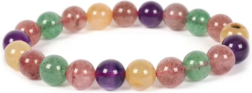 Vista 38 de Justinstones Gem - Pulsera elástica de cuentas redondas de piedras semipreciosas de 8 mm, unisex, de 17.78 cm Turmalina negra de grado A