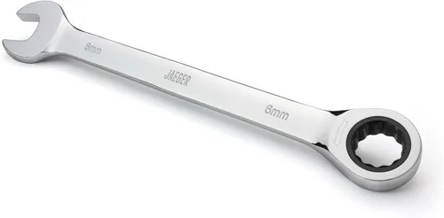 Vista 19 de Jaeger Llave combinada de trinquete de 1 pulgada con precisión de trinquete de 89 dientes y acero pulido endurecido para proyectos con espacios