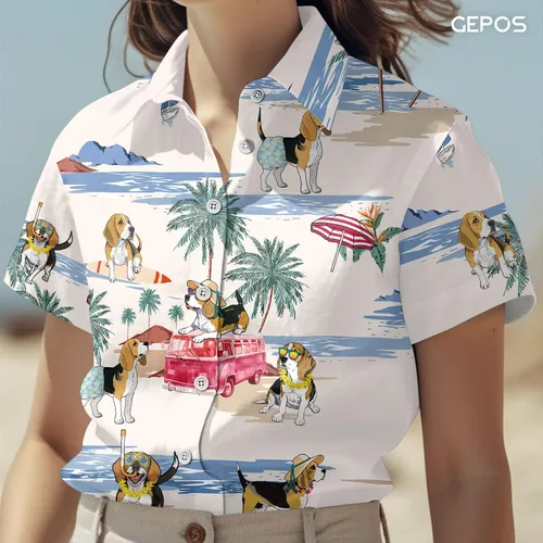 Vista 5 de Camisa con botón de seta mística, divertida camisa hawaiana casual de hongos, regalos para verano, regalos de cumpleaños