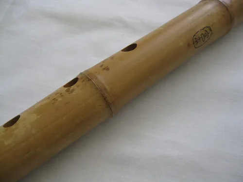 Vista 5 de 1.8 Matake Bamboo Shakuhachi D/F Instrumento pentatónico Zen Flauta de meditación