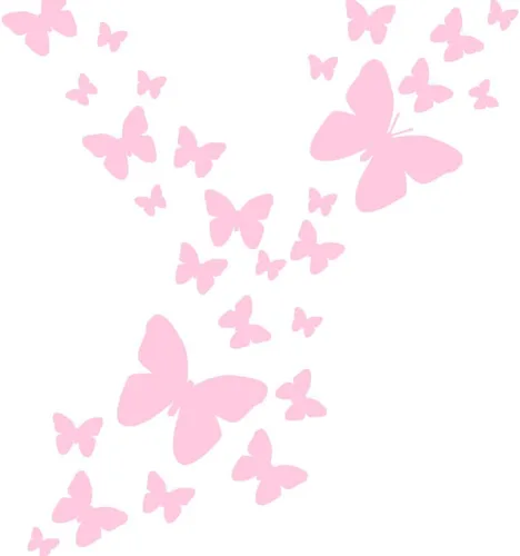 Vista 13 de Calcomanías de pared de mariposa negra, decoración de dormitorio de niñas, decoración de dormitorio para niños, guardería de bebé, adolescentes Negro