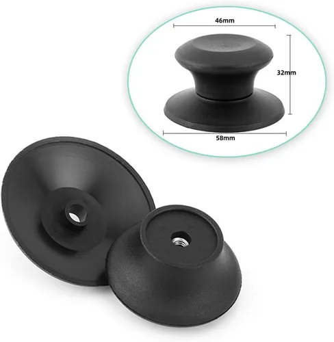 Vista 6 de 4 fundas para mango de tapa de olla, agarre universal, tapa de sartén superior, repuesto para ollas de cocción lenta, fundas para utensilios