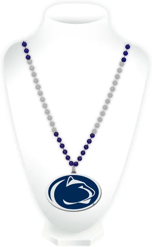 Vista 30 de Rico Industries NCAA Fan Shop - Cuentas estilo Mardi Gras con logotipo del equipo 3-Color del