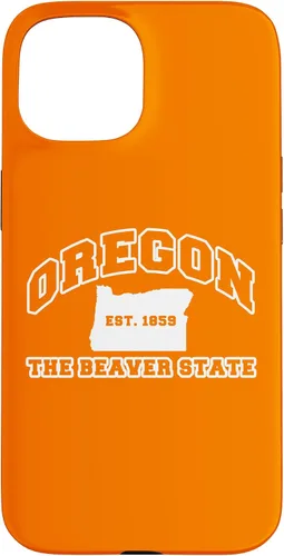 Vista 6 de iPhone 16 Oregon Souvenir Vacation Est 1859 The Beaver State Adults Case