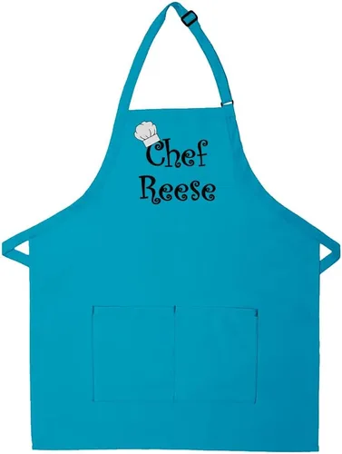 Vista 16 de Hecho en los EE. UU. Delantal Premium Bordado Personalizado para Adultos para Hombres Mujeres Día del Padre Día de la Madre Cocina Barbacoa Parrilla