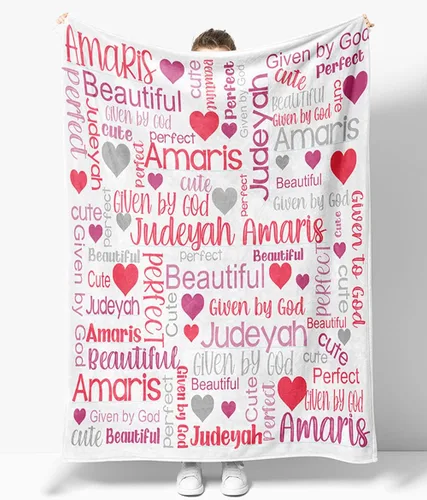Vista 41 de OLIVE OLIVIA Mantas personalizadas para niños con nombres, mantas personalizadas con nombre para adultos, manta personalizada, regalo