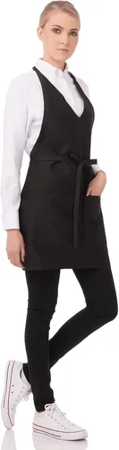 Vista 2 de Chef Works V-Neck Tuxedo Delantal
