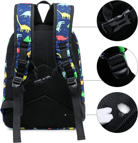 Vista 5 de CAMTOP - Conjunto de mochila y lonchera con estampados divertidos para niños de preescolar y primaria), Y0058-2