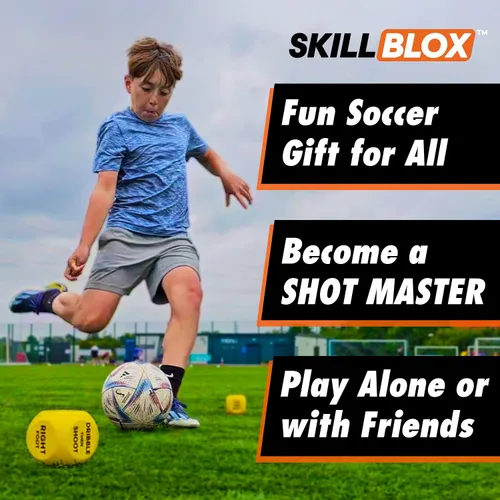 Vista 3 de Skill Blox Regalo de fútbol para niños - Dados de entrenamiento de tiro ShotMaster - Divertido juego de entrenamiento de tiro de fútbol para niños