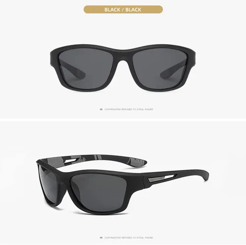 Vista 4 de Gafas de sol cuadradas anti rayos UV, material seguro y resistente para deportes y actividades al aire libre