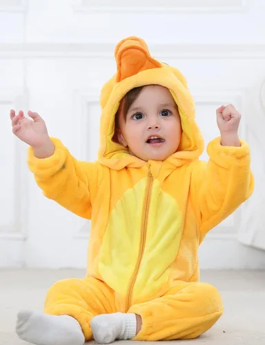 Vista 2 de BJWEO - Lindo disfraz para bebé, niñas y niños pequeños y recién nacidos, disfraz de Navidad, Halloween, enterizo de invierno, piyamas de cosplay
