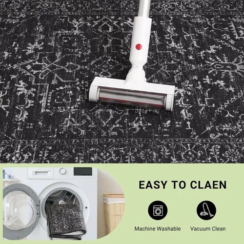 Vista 4 de Tapete para Silla para Pisos Duros, QQpony 48"x36" Tapete para Silla de Oficina para Superficie Dura, Alfombra de Área para Sala de Estar, Tapete