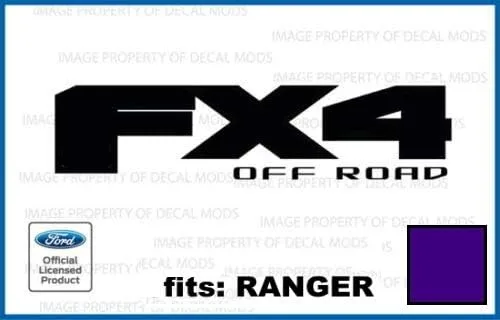 Vista 16 de FX4 Offroad - Calcomanías adhesivas naranjas para Ford Ranger troqueladas (2019-2020) - CO_Solid (juego de 2) con licencia