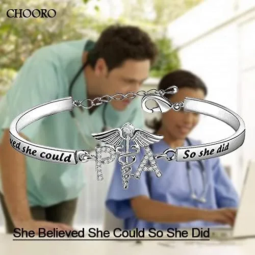 Vista 7 de CHOORO - Pulsera para asistente de graduación para médicos, regalo de graduación