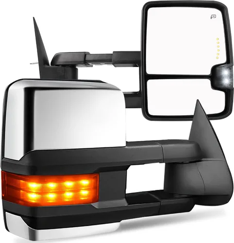 Vista 46 de AUTOSAVER88 Espejos de remolque compatibles con Chevy Silverado GMC Sierra 2007-2014, juego de espejos de remolque con calefacción eléctrica
