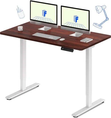 Vista 67 de FLEXISPOT Escritorio eléctrico de pie E3 con motor doble, 48 x 24