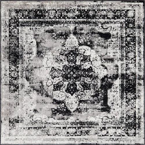 Vista 46 de Unique Loom, colección Sofía - Alfombra de la colección Salle Garnier (4' 1" x 6' 1", turquesa/azul, rectangular)