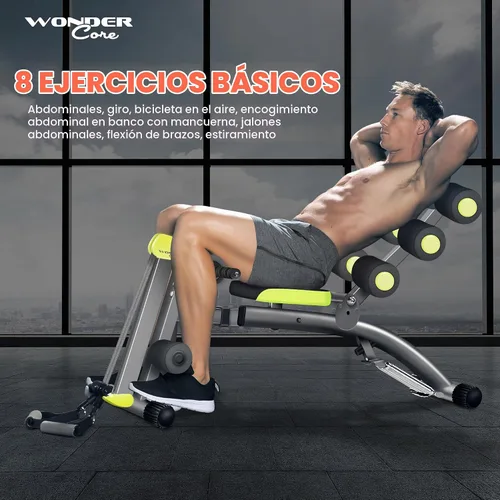 Vista 2 de WONDER CORE 2 Total Gym Machine, Ab Workout Equipment, Adjustable Ab Machine for Stomach Workout, Sit Up Exercise Equipment for Home Workouts