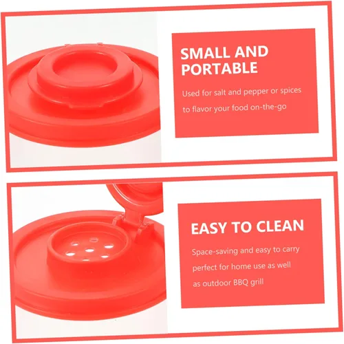Vista 5 de UPKOCH 2pcs Mini Spice Jar Xiaoxiang Pp Viaje Botella