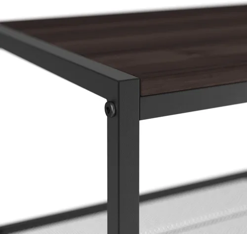 Vista 7 de ClosetMaid Zapatero de 4 niveles, organizador de almacenamiento, con estante superior de madera, 3 estantes de malla metálica, para 12 pares