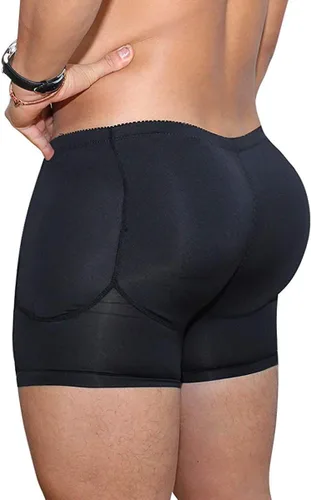 Vista 2 de Ropa interior acolchada para hombre con refuerzo de glúteos, hip-up, ropa interior para adelgazar