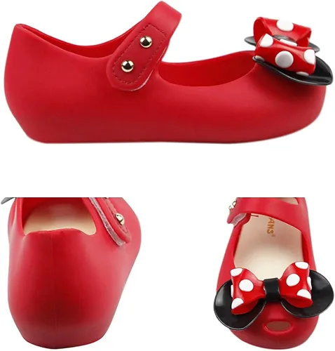 Vista 3 de iFANS - Sandalias de princesa para niñas, diseño de lunares