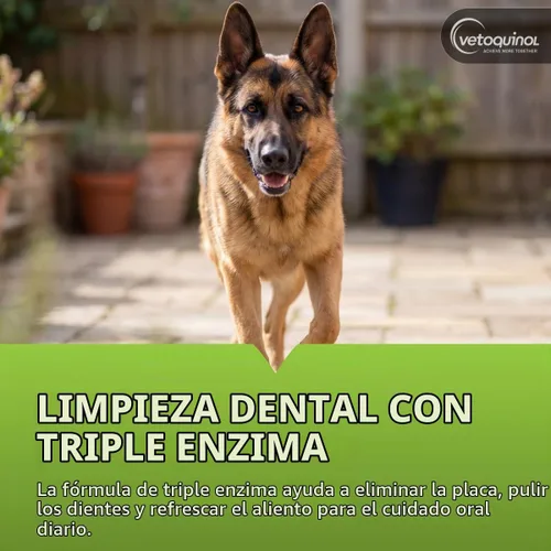 Vista 2 de Vetoquinol Enzadent - Pasta de dientes enzimática para gatos y perros, 3.2 onzas, sabor a aves de corral, fórmula triple enzimática para dientes