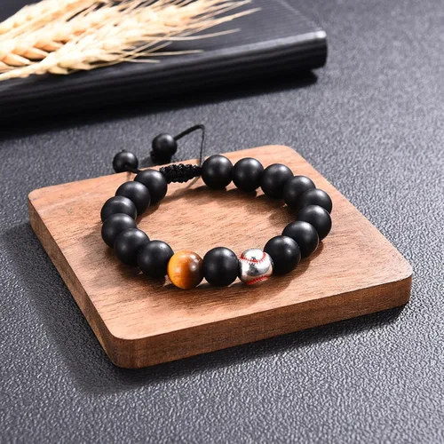 Vista 2 de IKIATY Pulsera de fútbol, béisbol, baloncesto, fútbol, regalos para adolescentes, niños, jugadores, hijos, nietos, sobrinos, amigos, hermano