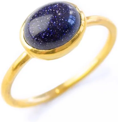 Vista 10 de Oval Birthstone Ring Bezel Set in Vermeil Gold, Sterling Silver, or Rose Gold, Stacking Birthstone Ring [rOMB]