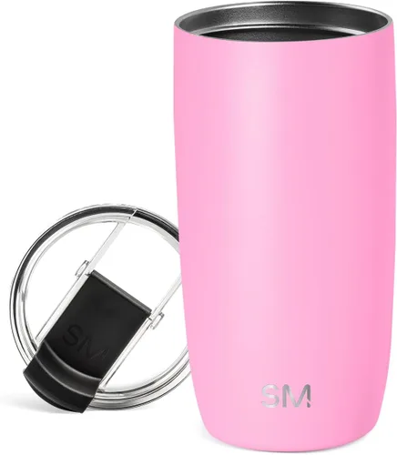 Vista 66 de Simple Modern Taza de café de viaje Tumbler con tapa abatible Reutilizable, aislada, de acero inoxidable, taza de café helado Cold Brew, termo