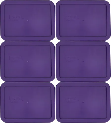 Vista 7 de Pyrex 7210-PC (3 tazas) Tapa de repuesto color morado ciruela, fabricada en Estados Unidos