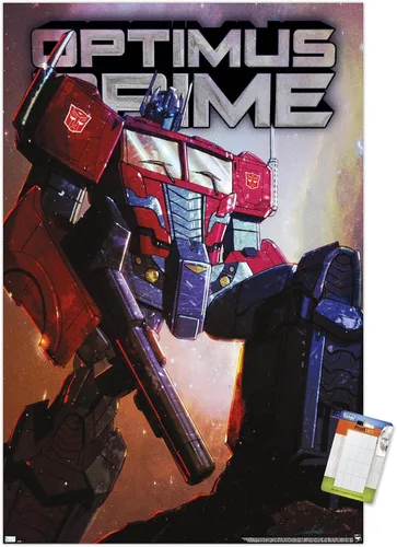 Vista 10 de Trends International Hasbro Transformers - Póster de pared Optimus Prime, 14.725 x 22.375 pulgadas, versión enmarcada de madera de granero