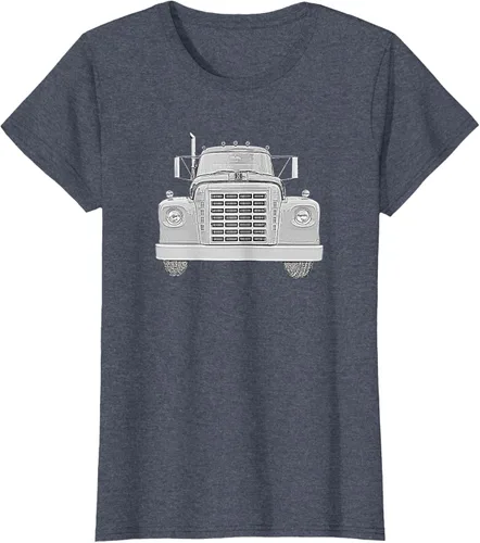 Vista 80 de Camiseta clásica de camión pesado International Harvester IH Loadstar, Negro, S