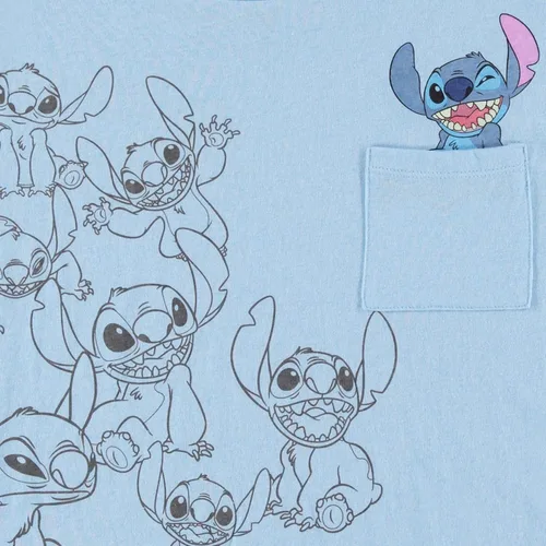 Vista 3 de Disney Camisa Lilo and Stitch para mujer, camiseta corta clásica Lilo and Stitch Lilo and Stitch