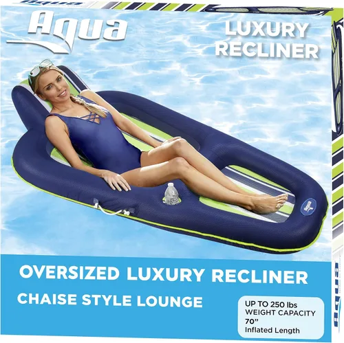 Vista 5 de Aqua LEISURE Campania Ultimate 2 en 1 Tanner & Salón reclinable con carrito