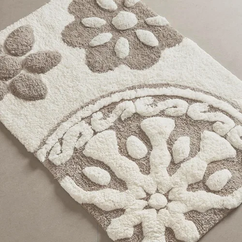Vista 15 de Madison Park Casablanca 100% Cotton Tufted Bathroom Rugs Luxurious Plush Medallion Floral Pattern Bath Mat Absorbent, Quick Dry, Spa Design Shower