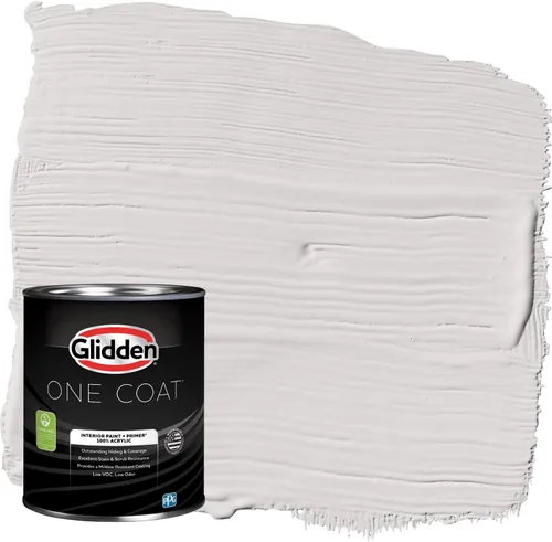 Vista 15 de Glidden Pintura Interior + Imprimación: Gris/Plata Antigua, Una Capa, Satinado, 1 Galón