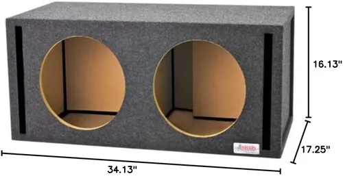 Vista 5 de Atrend 12JL01DV 12" JL Audio Dual Vented Subwoofer/Altavoz Caja Compatible con Subwoofers Serie WO y W1. Fabricado en Estados Unidos