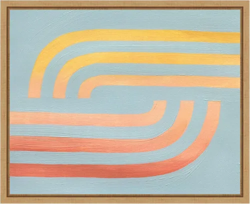 Vista 12 de Amanti Art Framed Canvas Wall Art 16x20 Woven Sea And Sun II by Grace Popp, Framed Wall Art Canvas, Abstract Artwork, Traditional Decor, Small