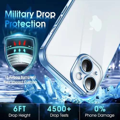 Vista 236 de Supdeal Funda cristalina transparente para iPhone 11, [No se amarillea] [Protección de la cámara] [Probado contra caídas de grado militar] Funda