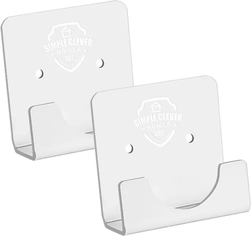 Vista 10 de Soportes de barra de cortina de baño de acrílico negro, adhesivos antideslizantes, soportes para cortinas, no se pegan en la pared, 2 soportes