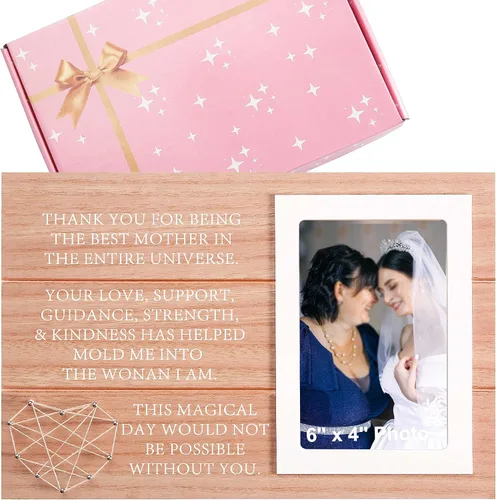 Vista 8 de Regalo de marco de fotos de boda para dama de honor de la novia, despedida de soltera, ducha nupcial para mejores amigas, hermana, mejor amiga - "Él