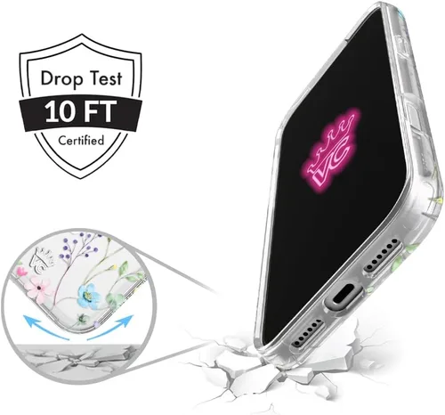 Vista 724 de VELVET CAVIAR Funda para iPhone 15, compatible con MagSafe, probada contra caídas de 10 pies, fundas protectoras de diseño, leopardo color rosa