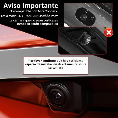 Vista 6 de Protector de lluvia para cámara de respaldo 2026, cámara inversa de silicona para protección contra la lluvia del automóvil con diseño extendido