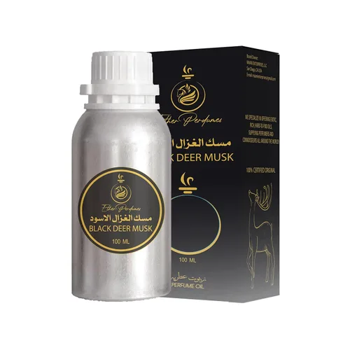 Vista 3 de Ether Perfumes PHEROMONE BOOSTED BLACK DEER MUSK Aceite de perfume concentrado 3.4 fl oz I Extracto de grado premium I Perfume Making I Aceite