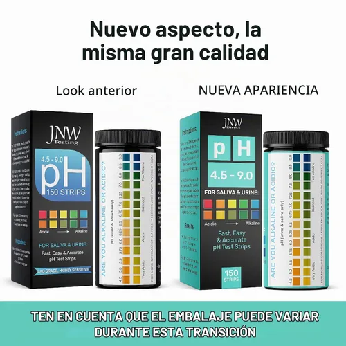 Vista 3 de Tiras de prueba de pH para orina y saliva, 150 tiras de prueba de pH de papel tornasol con libro electrónico, prueba rápida y fácil de nivel de pH