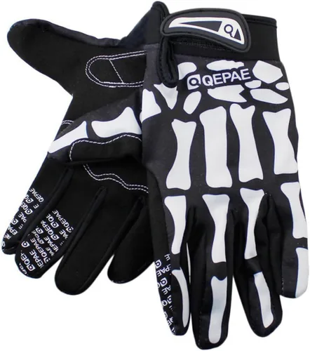 Vista 6 de PACKOVE 2 pares de guantes para entrenamiento de ciclismo, guantes de motocicleta, guantes de gimnasio, guantes de calavera, guantes de bicicleta
