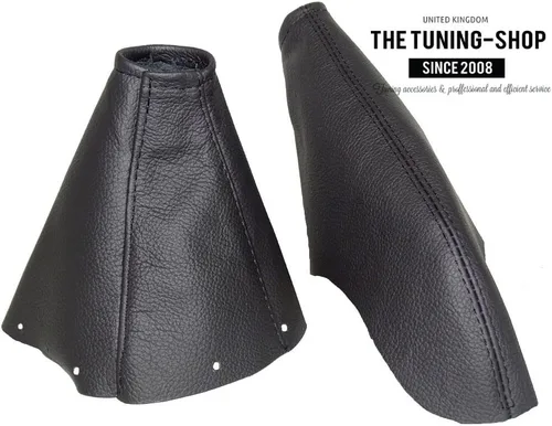Vista 3 de Ltd Para Toyota Supra MK4 1993-2002 Shift & E Brake Boot Negro Cuero Genuino