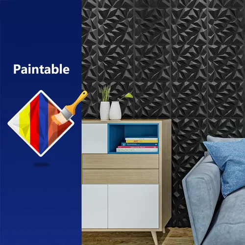Vista 6 de Art3dwallpanels - Juego de 33 paneles de pared 3D para decoración de pared interior, paneles de pared texturizados de PVC, paneles de pared modernos